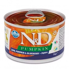 Farmina (Фарміна) N&D Grain Free Pumpkin Lamb & Blueberry Puppy Mini вологий корм для цуценят дрібних порід ГАРБУЗ, ЯГНЯ, ЧОРНИЦЯ Farmina (Фарміна) N&D Grain Free Pumpkin Lamb & Blueberry Puppy Mini вологий корм для цуценят дрібних порід ГАРБУЗ, ЯГНЯ, ЧОРНИЦЯ