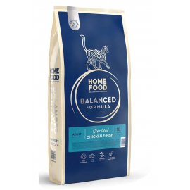 Home Food (Хоум Фуд) Cat Adult Chicken & Fish сухой корм для стерилизованных кошек КУРИЦА и РЫБА