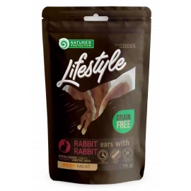 Natures Protection (Нейчез Протекшин) Lifestyle Snack For Dogs Dried Rabbit Ears With Rabbit Лакомство для собак сушеные кроличьи уши КРОЛИК