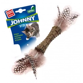 GiGwi (Гігві) Catnip СПРЕСОВАННА КОТЯЧА МЯТА іграшка для котів з пір'ям, 8 см