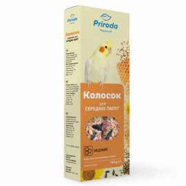 Природа Колосок Медовый лакомство для средних попугаев