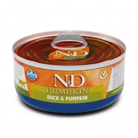 Farmina (Фармина) N&D Grain Free Prime Duck & Pumpkin Adult влажный беззерновой корм для взрослых кошек ТЫКВА и УТКА Farmina (Фармина) N&D Grain Free Prime Duck & Pumpkin Adult влажный беззерновой корм для взрослых кошек ТЫКВА и УТКА