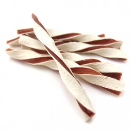 Селянські Смаколики Лакомство для собак КРУЧЕНЫЙ СЕНДВИЧ С УТКОЙ И ТРЕСКОЙ