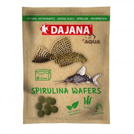 Dajana Spirulina Wafers корм для донных травоядных рыб в чипсах