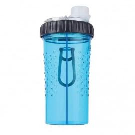 Dexas PET SNACK-DUO бутылка двойная для воды и корма, голубой