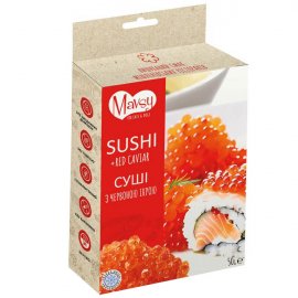 Mavsy Freeze Dried Sushi & Red Caviar ласощі для собак від 3 місяців СУШІ ЛОСОСЯ З ЧЕРВОНОЮ ІКРОЮ