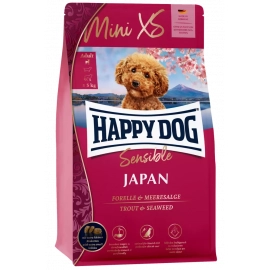 Happy Dog Mini XS Japan сухий корм для собак дрібних та дуже дрібних порід КУРКА, ФОРЕЛЬ та ВОДОРОСТІ