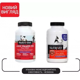 Nutri-Vet (Нутри Вет) Joint Health DS Plus MSM Maximum Strength ЗДОРОВЬЕ СУСТАВОВ таблетки глюкозамин хондроитин МСМ марганец для собак