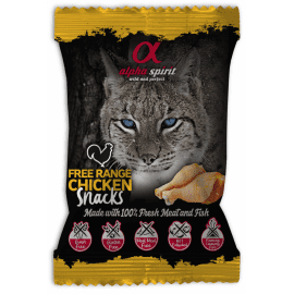 Alpha Spirit CAT SNACKS CHICKEN полувлажные лакомство для кошек, кубики КУРИЦА