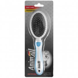 AnimAll Groom расческа-щетка 2 в 1 для собак и кошек, голубой