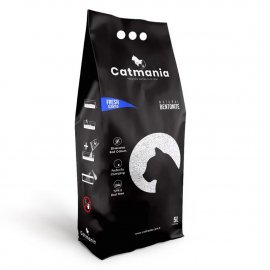 Catmania СВЕЖЕСТЬ комкующийся бентонитовый наполнитель для кошачьих туалетов, голубые гранулы