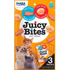 Inaba Cat Juicy Bites Fish and Clam ласощі для котів РИБА та МОЛЮСКИ