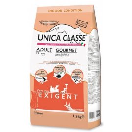 Gheda Unica Classe Adult Gourmet Exigent Salmon сухой корм для кошек живущих в помещении ЛОСОСЬ