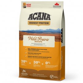 Acana Highest Protein Wild Prairie Recipe Grain Free корм для щенков и собак всех пород, КУРИЦА, ИНДЕЙКА и РЫБА Acana Highest Protein Wild Prairie Recipe Grain Free корм для щенков и собак всех пород, КУРИЦА, ИНДЕЙКА и РЫБА