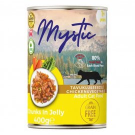 Mystic Adult Cat Chicken & Vegetable Jelly вологий корм для котів, шматочки в желе КУРКА, МОРКВА та ГОРШОК