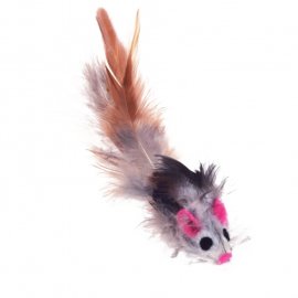 CattyMan Feather Mouse игрушка для кошек МЫШКА