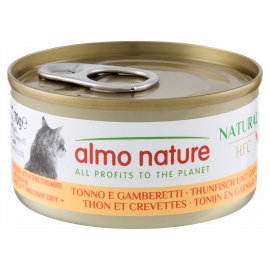 Almo Nature HFC NATURAL TUNA & SHRIMP консервы для кошек ТУНЕЦ И КРЕВЕТКИ