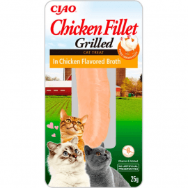 Inaba Cat Grilled Chicken Fillet in Chicken Broth ласощі для котів КУРЯЧЕ ФІЛЕ В БУЛЬЙОНІ З КУРКИ