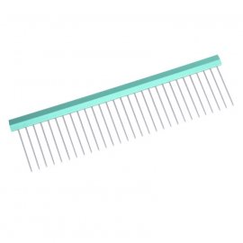 Tauro (Тауро) Pro Line Ultra Light Line расческа с алюминиевой ручкой и зубчиками из нержавеющей стали, мятный