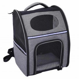 Senful 2-in-1 Deluxe Pet Backpack рюкзак-переноска для собак та кішок, темно-сірий