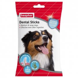 Beaphar Dental Sticks жувальні палички для здоров’я зубів собак середніх і великих порід