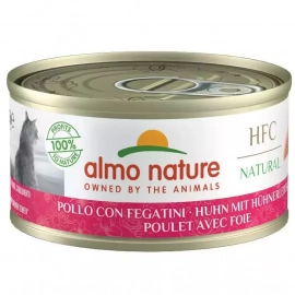 Almo Nature HFC NATURAL CHICKEN LIVER консерви для кішок КУРКА ТА ПЕЧІНКА, желе