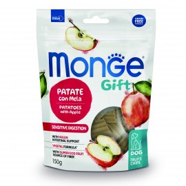 Monge Dog Gift Sensitive Digestion Adult Fruit Chips Potatoes & Apple ласощі для собак із чутливим травленням КАРТОПЛЯ та ЯБЛУКА