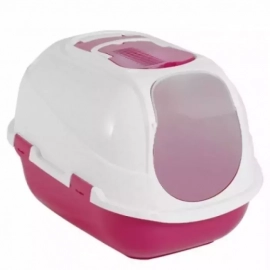 Moderna МЕГАКОМФИ КЭТ закрытый туалет для кошек, розовый