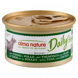 Almo Nature Daily MOUSSE TUNA & CHICKEN консервы для кошек ТУНЕЦ И КУРИЦА, мусс