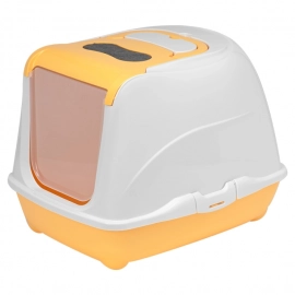 Moderna FLIP CAT закрытый туалет для кошек с откидной крышкой, абрикосовый
