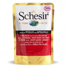 Schesir (Шезір) консерви для кішок Курка з окунем Schesir (Шезір) консерви для кішок Курка з окунем