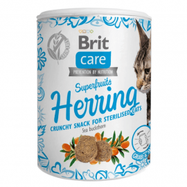 Brit Care Cat Snack Superfruits Herring лакомство стерилизованных кошек СЕЛЬДЬ Brit Care Cat Snack Superfruits Herring лакомство стерилизованных кошек СЕЛЬДЬ