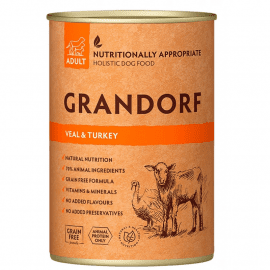 Grandorf (Грандорф) Veal & Turkey Adult консерва для собак ТЕЛЯТИНА и ИНДЕЙКА