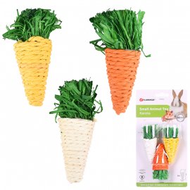 Flamingo CARROTS SMALL іграшка для гризунів у вигляді моркви, 3 шт