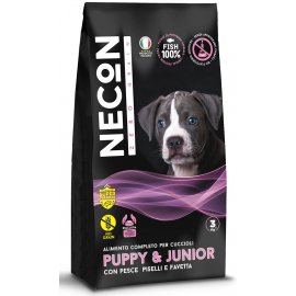 Necon Zero Grain Puppy & Junior Fish, Pea and Horse Bean сухий беззерновий корм для цуценят усіх порід РИБА