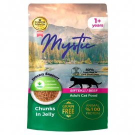 Mystic Cat Beef Jelly вологий корм для котів, шматочки в желе, ЯЛОВИЧИНА