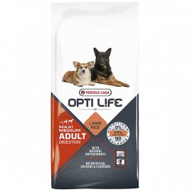 Opti Life Adult Digestion Medium & Maxi Lamb & Rice сухий корм для собак середніх та великих порід із чутливим травленням ЯГНЯ та РИС