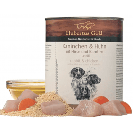 Hubertus Gold (Хубертус Голд) Rabbit & Chicken консервы для собак КРОЛИК, КУРИЦА,ПШЕНО И МОРКОВЬ