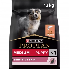 Purina Pro Plan (Пурина Про План) Puppy Medium Sensitive Skin Salmon сухой корм для щенков средних пород с чувствительной кожей ЛОСОСЬ