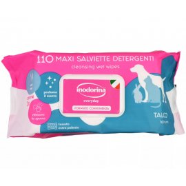 Inodorina Refresh влажные гигиенические салфетки с тальком для собак и кошек