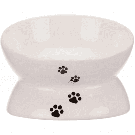 Trixie Ceramic Bowl керамічна миска на підставці для котів, біла (24798)