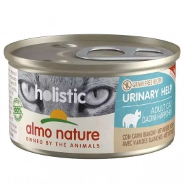 Almo Nature Holistic FUNCTIONAL URINARY HELP WHITE MEAT консервы для профилактики мочекаменной болезни у кошек БЕЛОЕ МЯСО