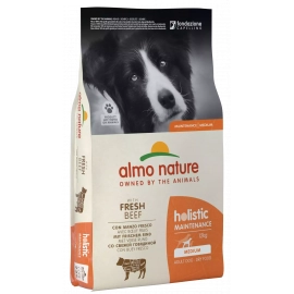 Almo Nature Holistic MAINTENANCE MEDIUM ADULT DOG WITH FRESH BEEF сухой корм для взрослых собак средних пород ГОВЯДИНА