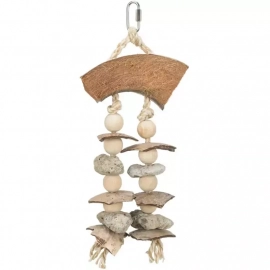 Trixie Natural Toy натуральна іграшка для папуг, кокос/мушлі