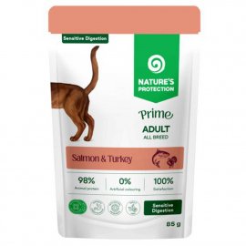 Nature's Protection Prime Sensitive Digestion Adult Salmon and Turkey вологий корм для дорослих котів із чутливим травленням ЛОСОСЬ та ІНДИЧКА