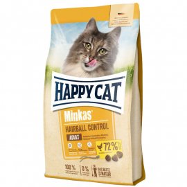 Happy Cat MINKAS HAIRBALL CONTROL корм для профілактики волосяних грудочок у дорослих кішок, ПТИЦЯ