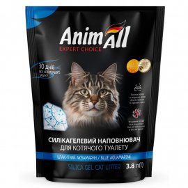 AnimAll Blue Aquamarine cиликагелевый наполнитель для кошачьего туалета ГОЛУБОЙ АКВАМАРИН