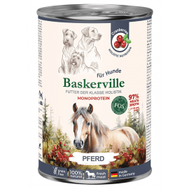Baskerville Holistic консервы для собак КОНИНА