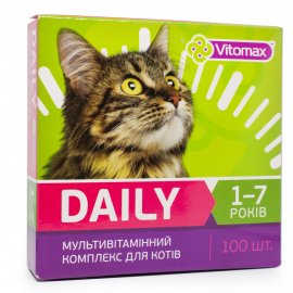 Vitomax Daily мультивітамінний комплекс для котів 1-7 років
