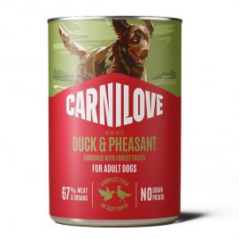 Carnilove Duck & Pheasant влажный корм для собак, паштет УТКА и ФАЗАН